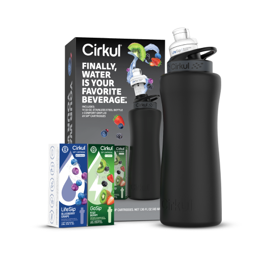 32oz. Matte Black Stainless Steel Bottle Starter Kit Y2